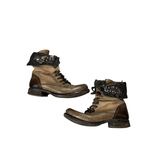 Airstep A.S.98 leather shoes boots cowboy
