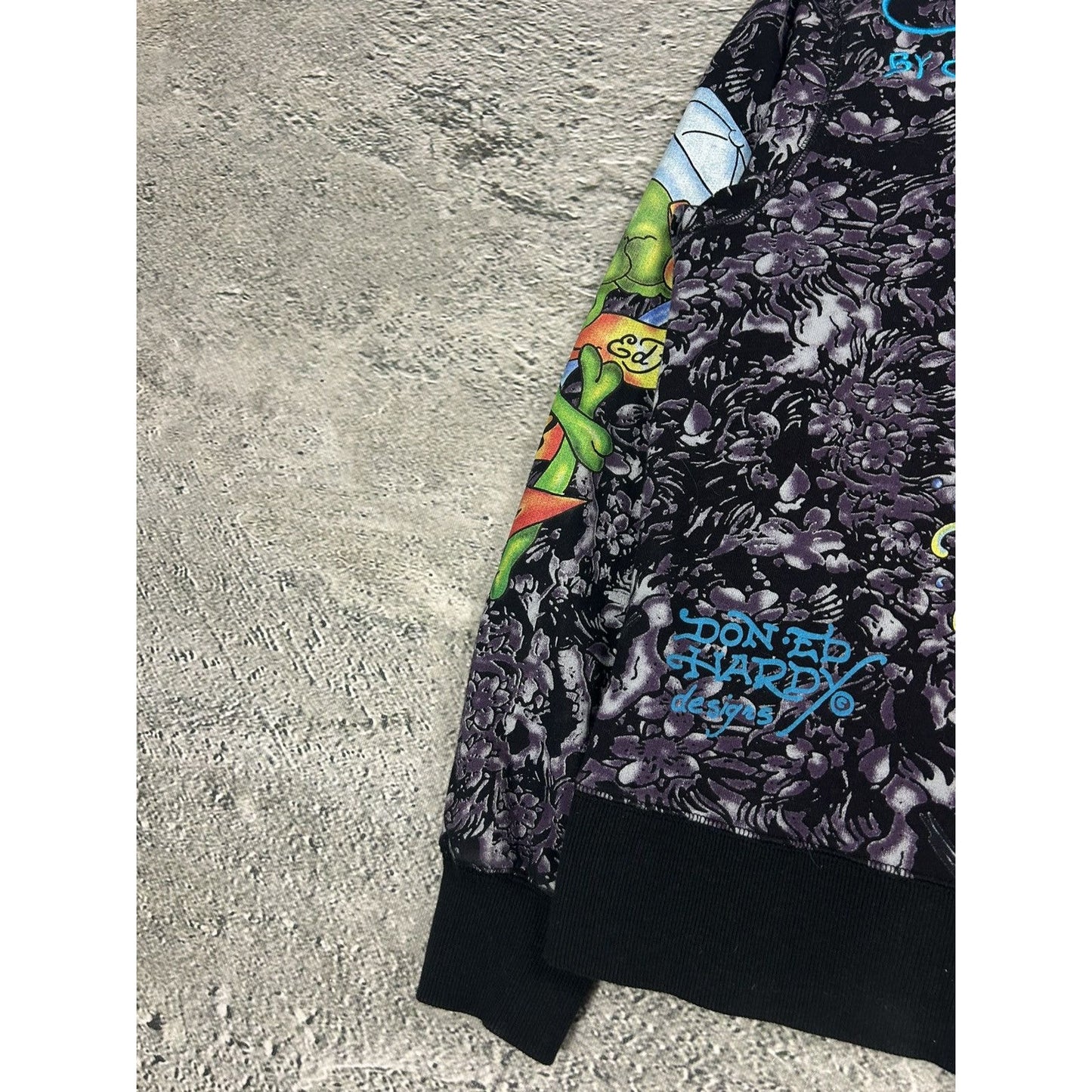 Ed Hardy zip hoodie purple vintage Y2K Christian Audigier