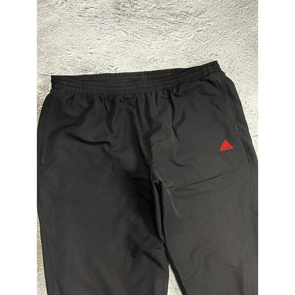 Adidas vintage black red track pants small logo 2000s