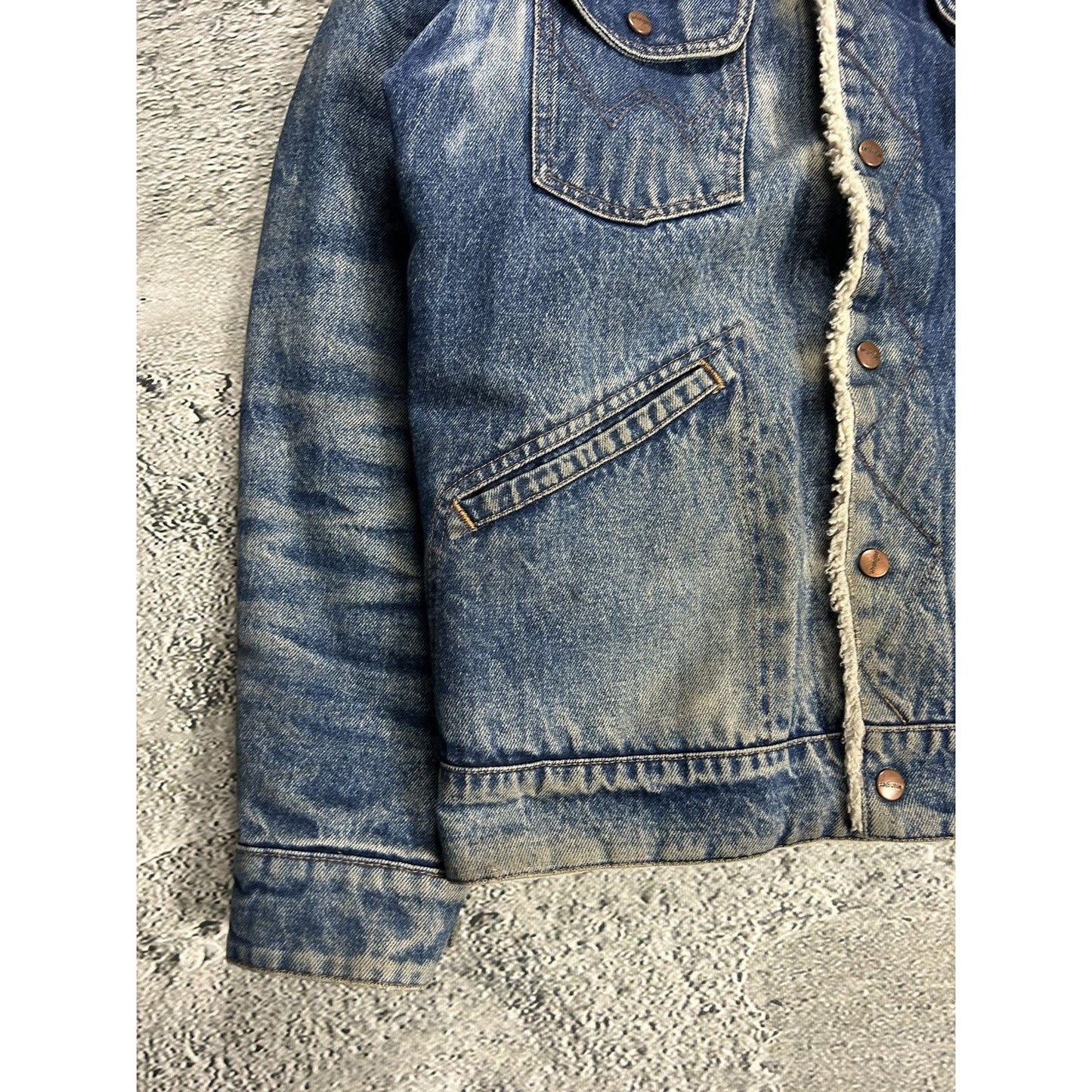 60's Wrangler Sherpa jacket denim vintage blue