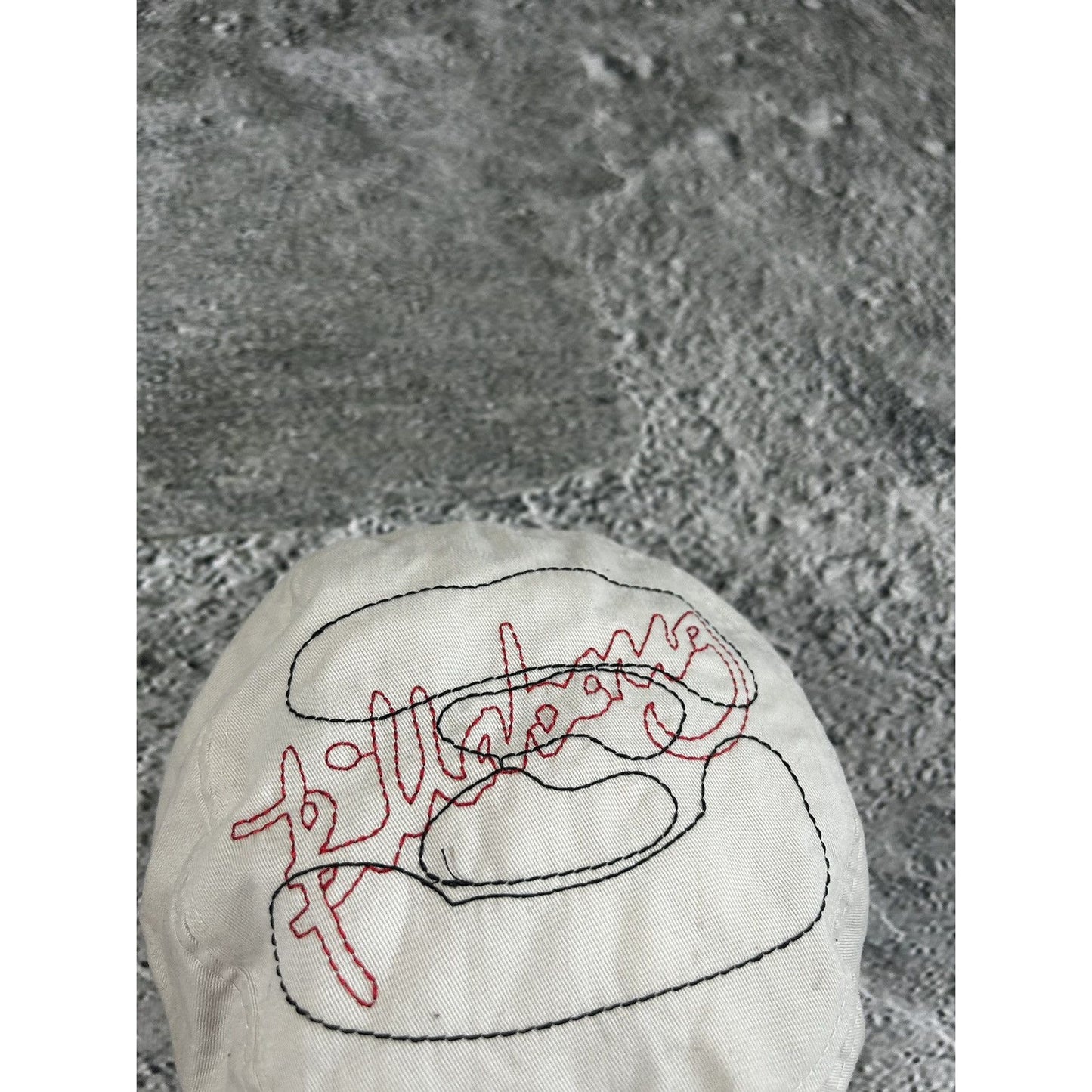 Billabong cap vintage beige Y2K big logo graffiti swag