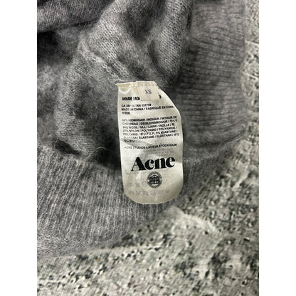 Acne Studios mohair long sweater wham moh grey