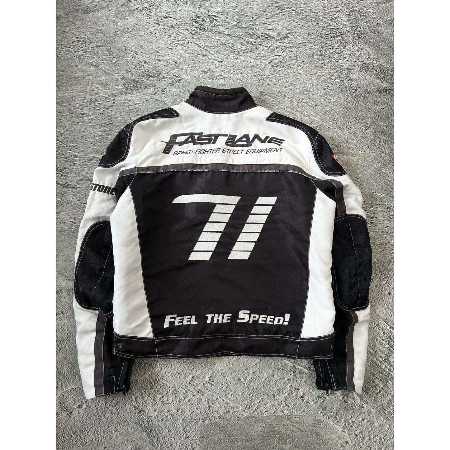 Speed Fighter Racing Jacket vintage bomber jacket black