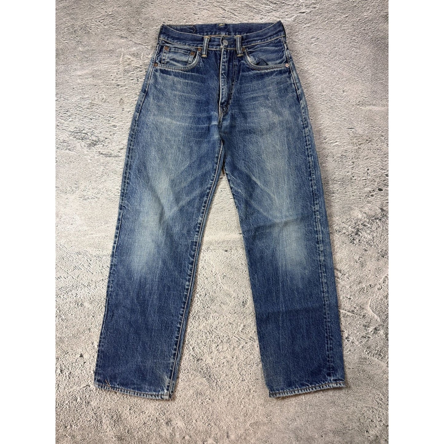 Evisu jeans vintage blue white seagulls baggy