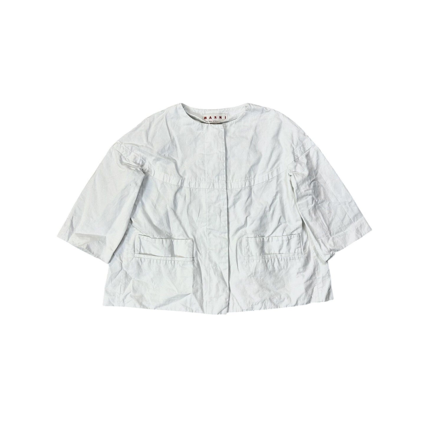 Marni jacket white boxy fit button up