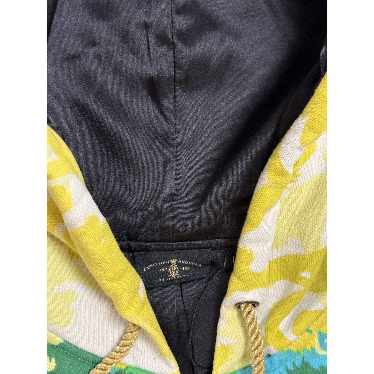 Ed Hardy zip hoodie yellow vintage Y2K Christian Audigier