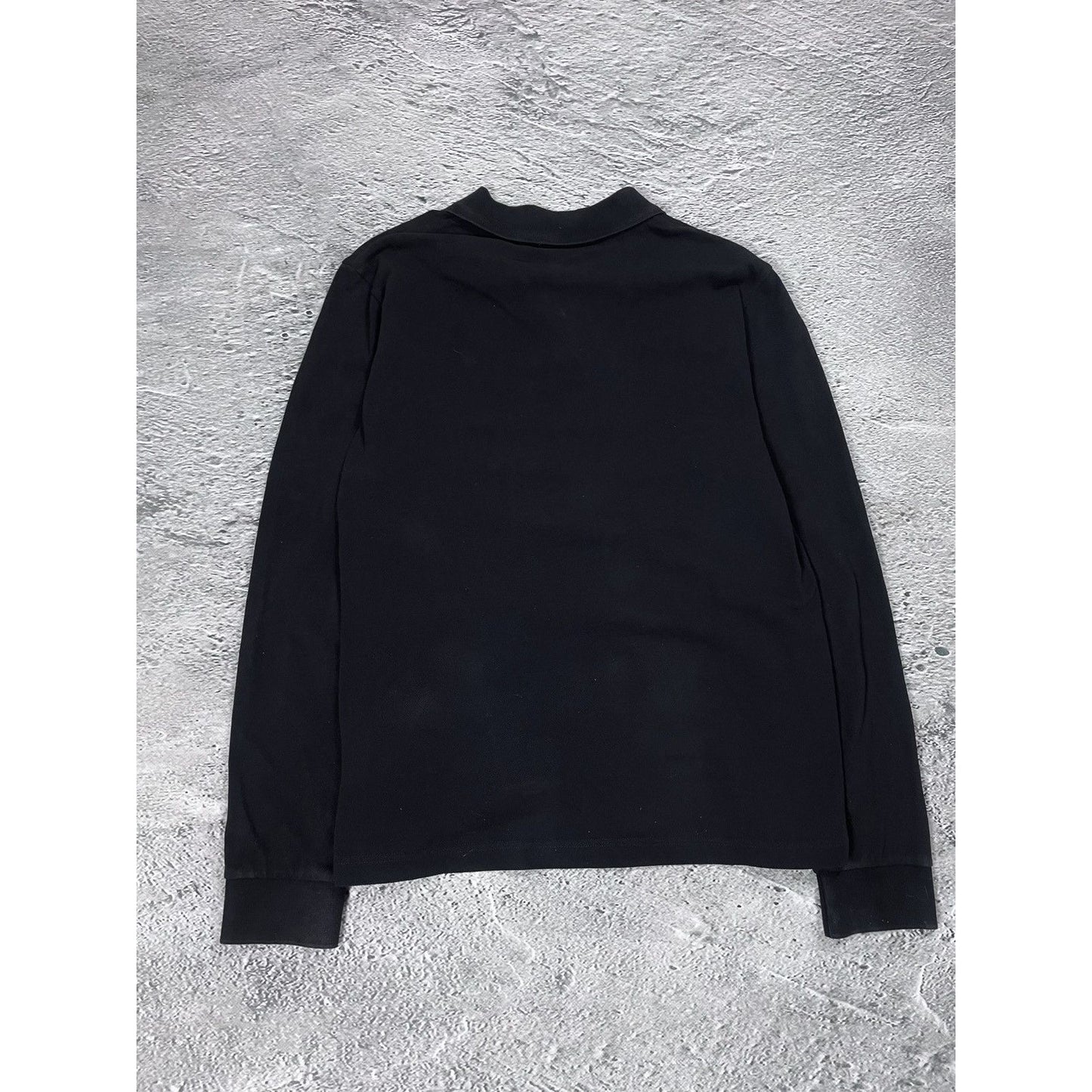 Moncler Polo Shirt black long sleeve T-shirt logo