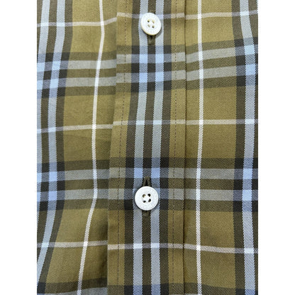 Burberry vintage shirt nova check green full print