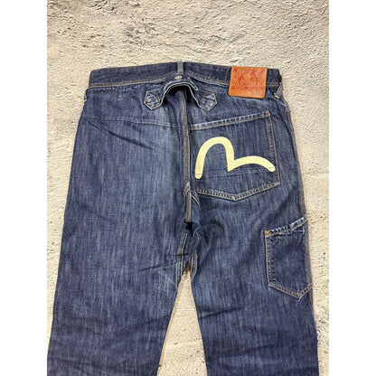 Evisu jeans vintage denim pants cargo blue Y2K