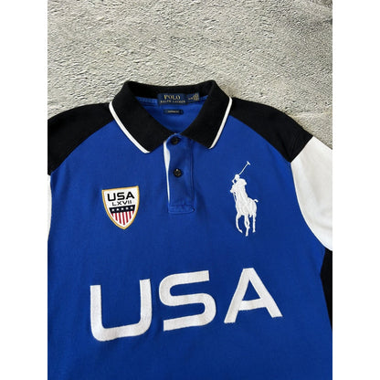 Chief Keef Polo Ralph Lauren USA Polo T-shirt vintage flag