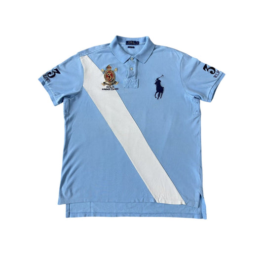 Chief Keef Polo Ralph Lauren T-shirt vintage baby blue white