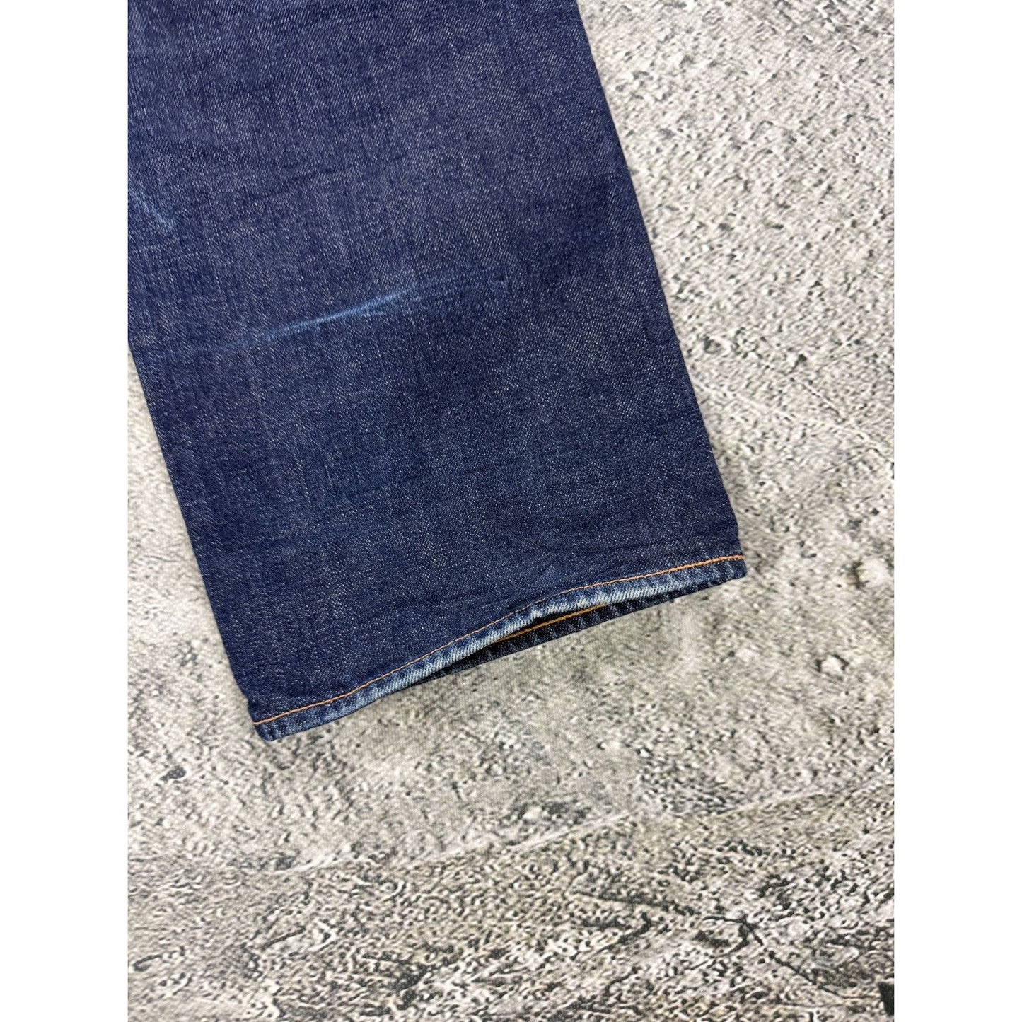 Evisu jeans daicock blue big logo selvedge denim
