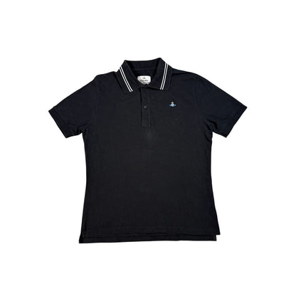 Vivienne Westwood polo t-shirt black small Orb logo