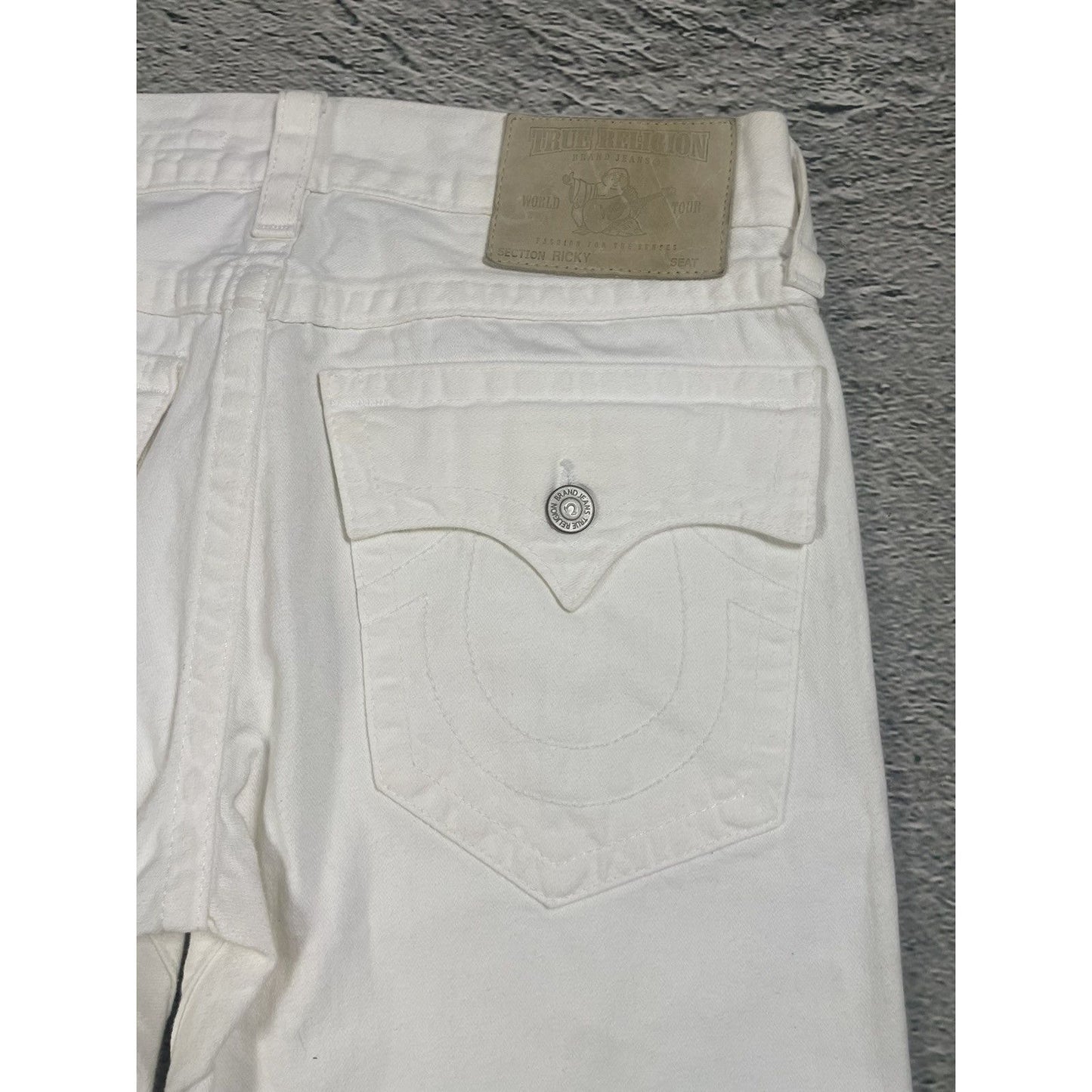 True Religion vintage white jeans Ricky