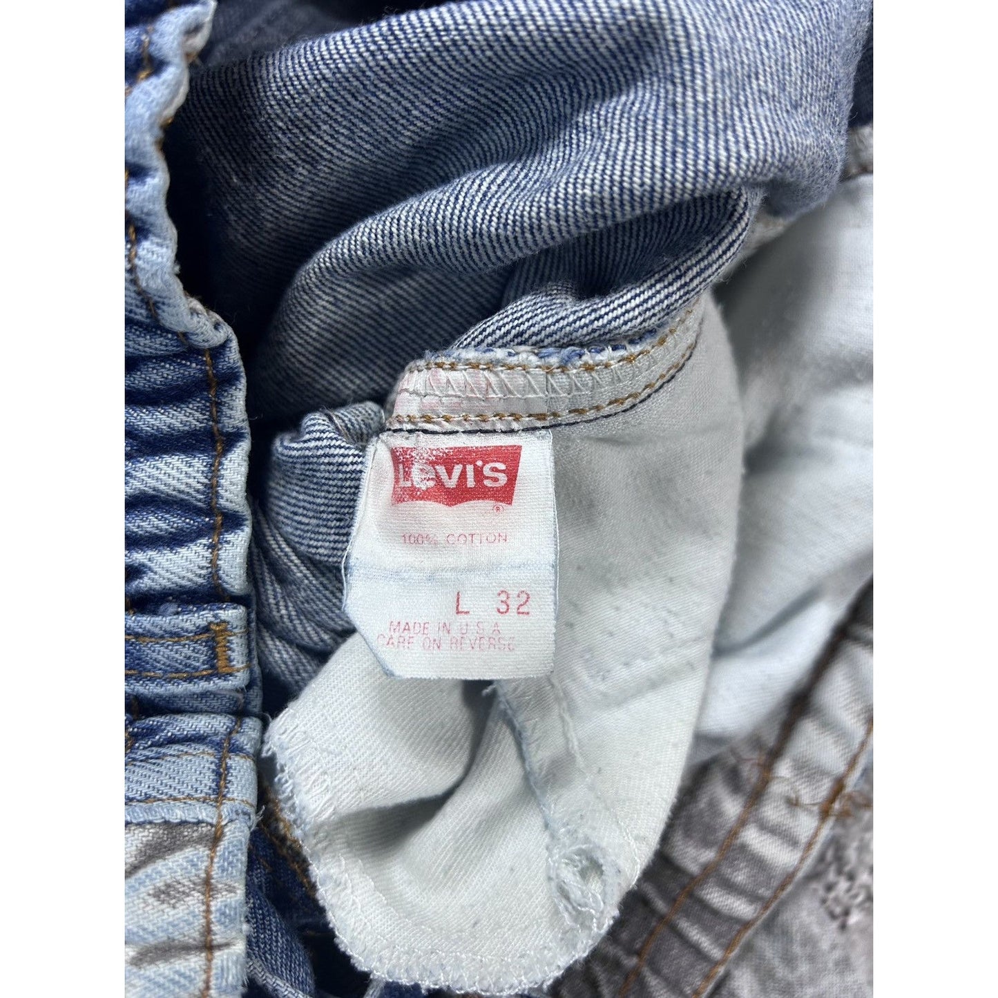 Levi's sportjeans vintage 90s stonewash denim made in USA