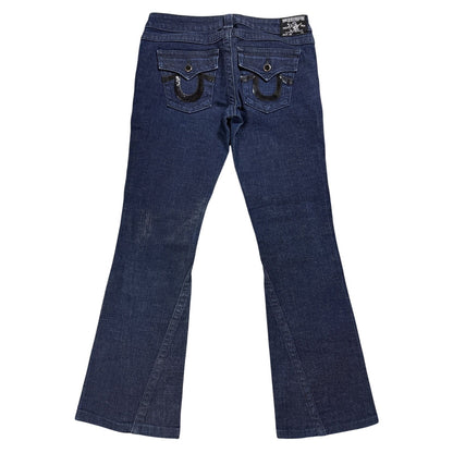 True Religion flared Joey jeans vintage navy black