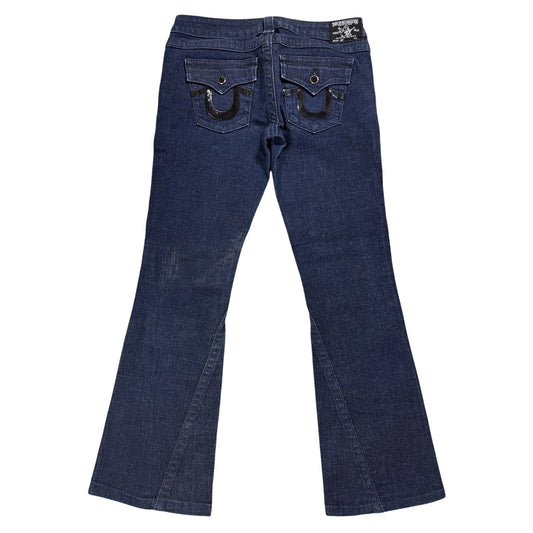 True Religion flared Joey jeans vintage navy black