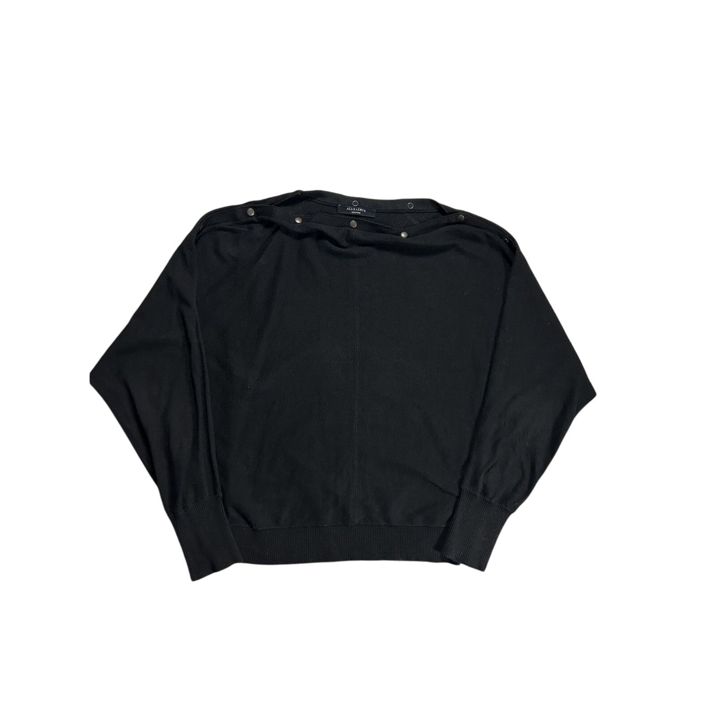 Allsaints Elle Jumper black button-up