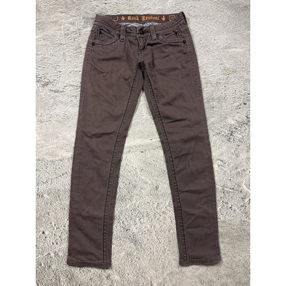 Rock Revival vintage brown jeans Y2K straight