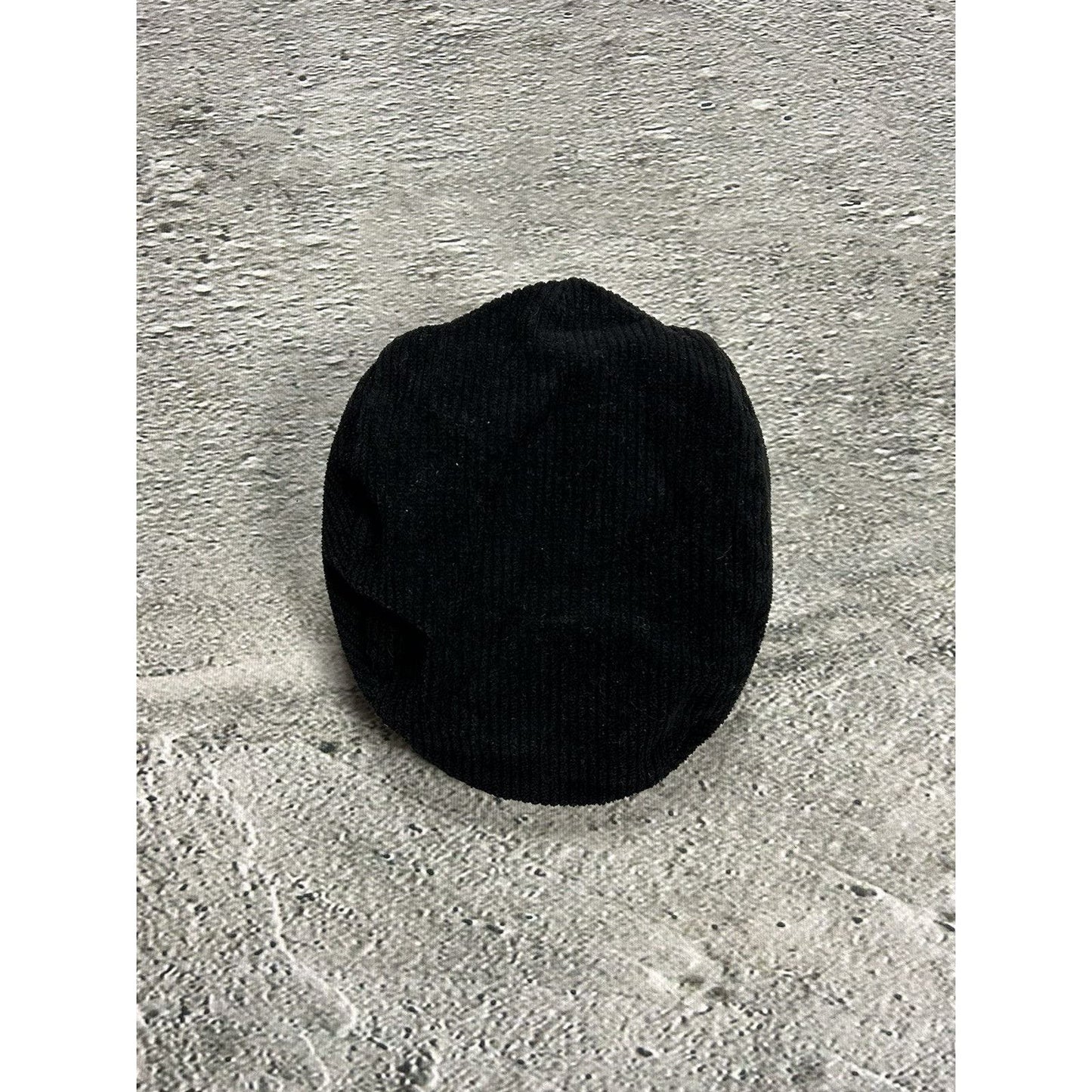 Kangol beret vintage black corduroy hat