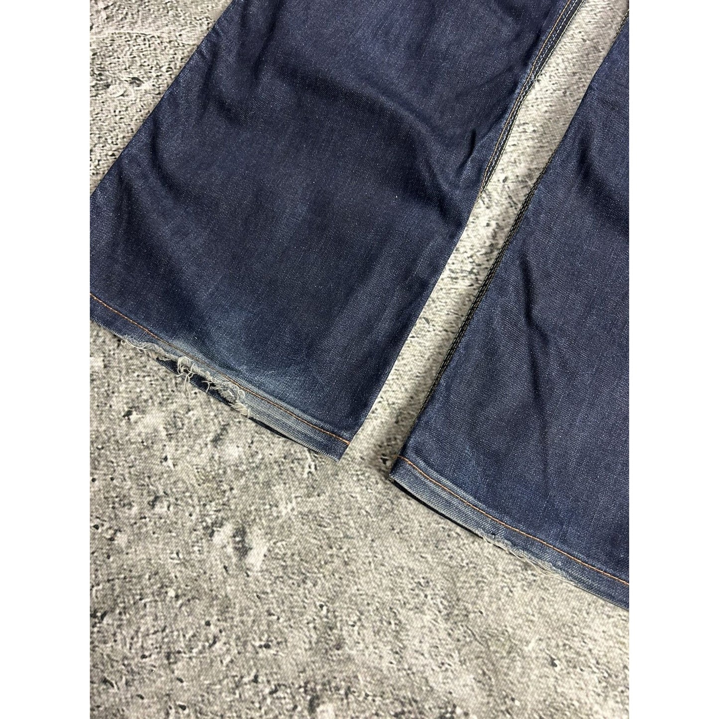 Evisu EU ED jeans vintage denim pants cargo navy blue Y2K