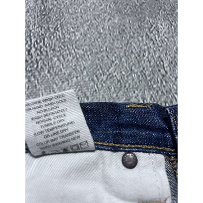 Evisu jeans daicock big logo khaki selvedge denim navy blue