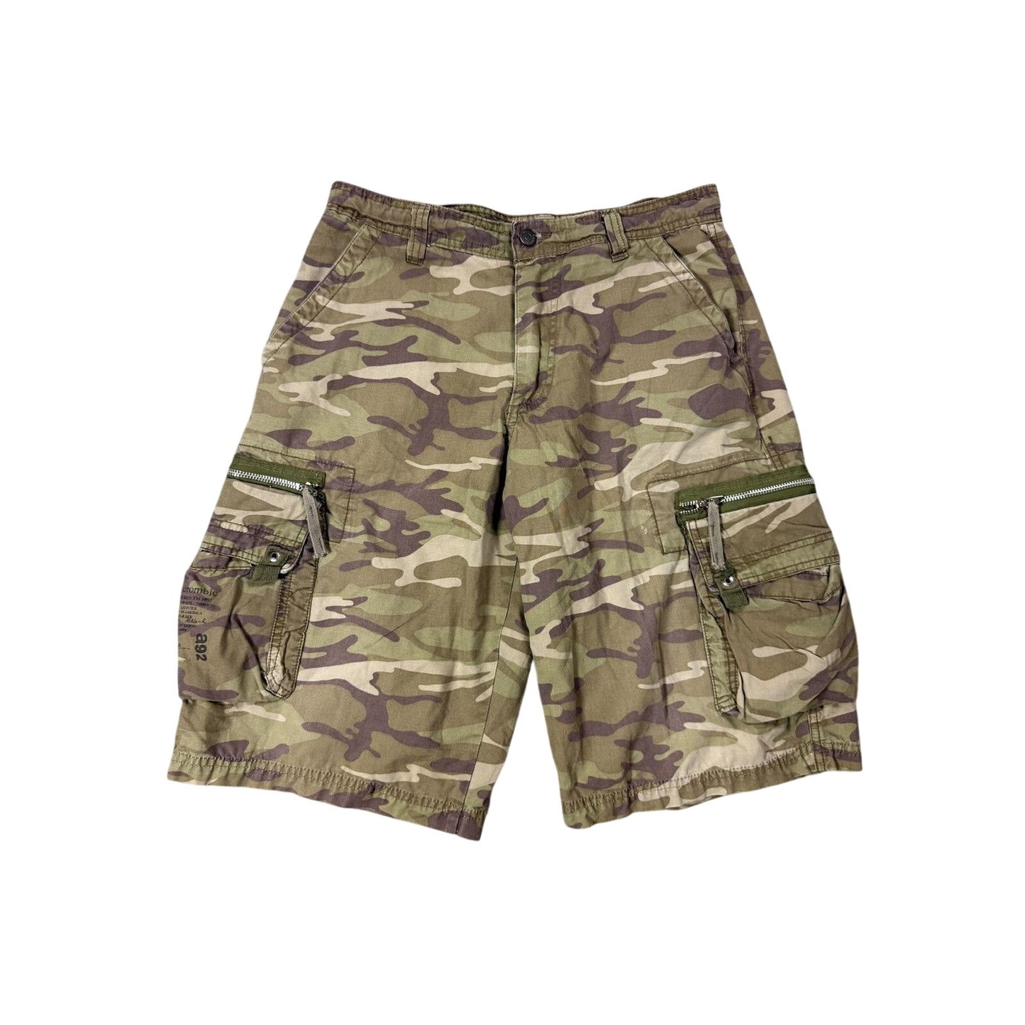 Abercrombie camo shorts jorts y2k