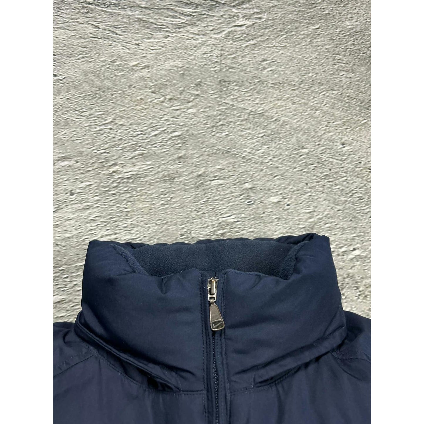 Nike vintage navy puffer vest small swoosh 2000s