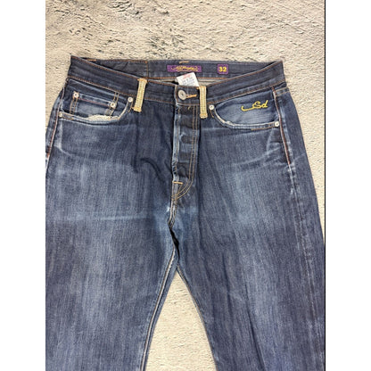 Ed Hardy vintage jeans skull embroidered big logo pants