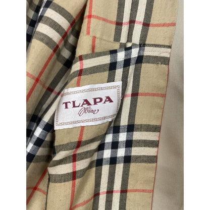 Burberrys trench coat beige wool lining vintage nova check