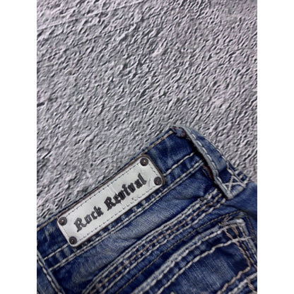 Rock Revival rhinestone jeans Y2K flared bootcut Jamila