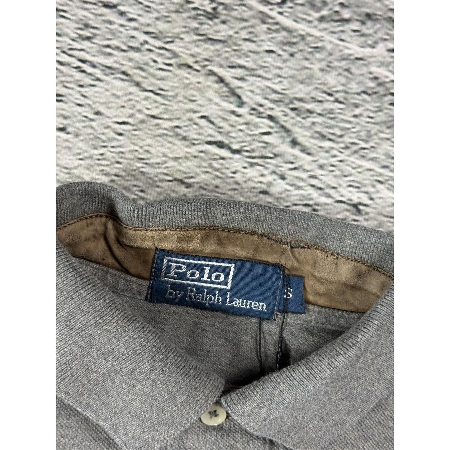 Chief Keef Polo Ralph Lauren Longsleeve gray collar