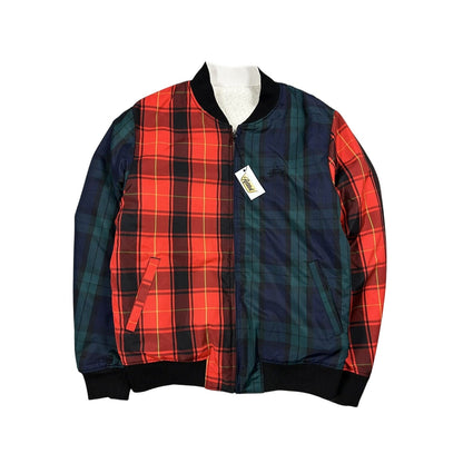 Stussy Sherpa bomber jacket reversible fleece tartan