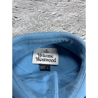 Vivienne Westwood polo t-shirt baby blue small logo