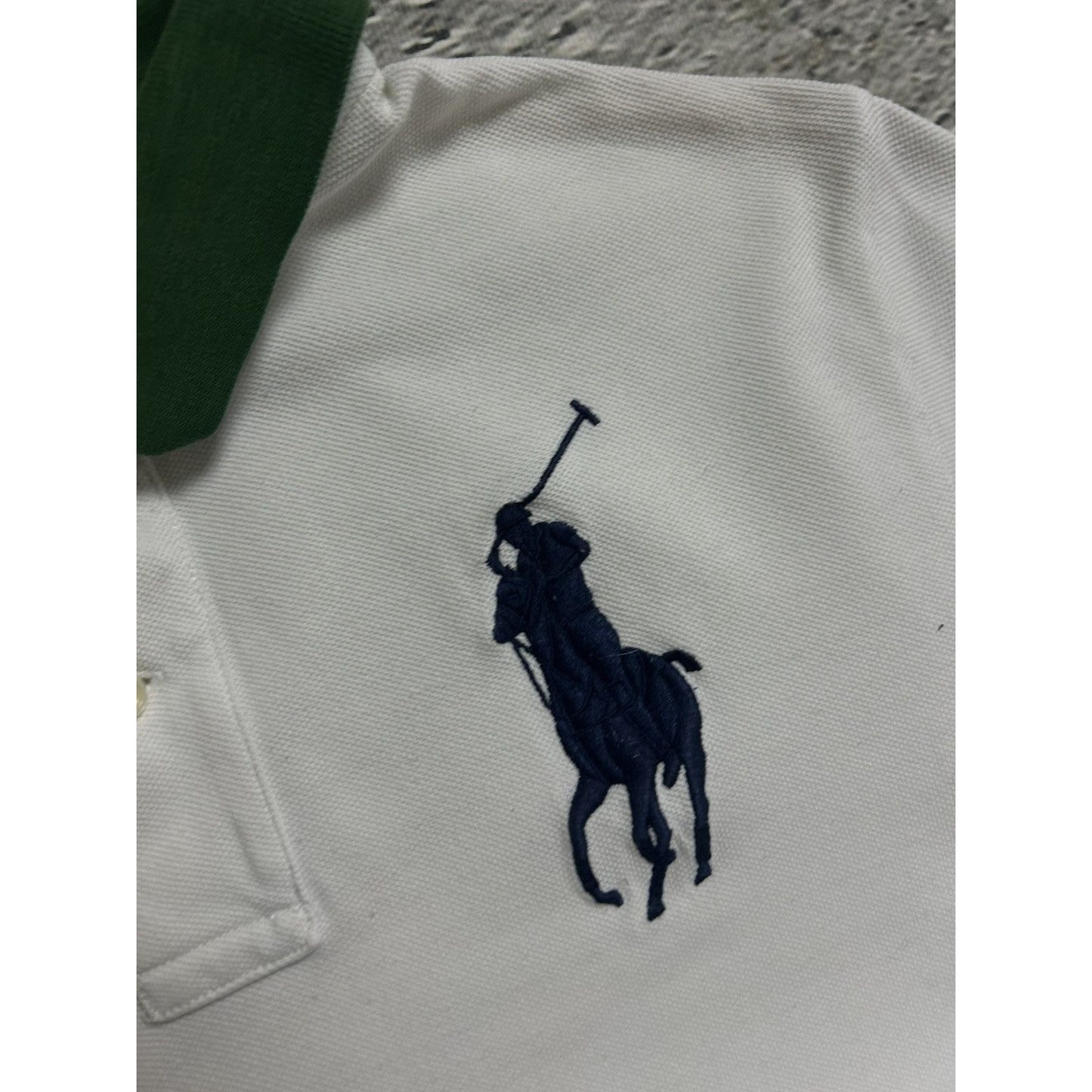 Chief Keef Polo Ralph Lauren vintage white big pony green