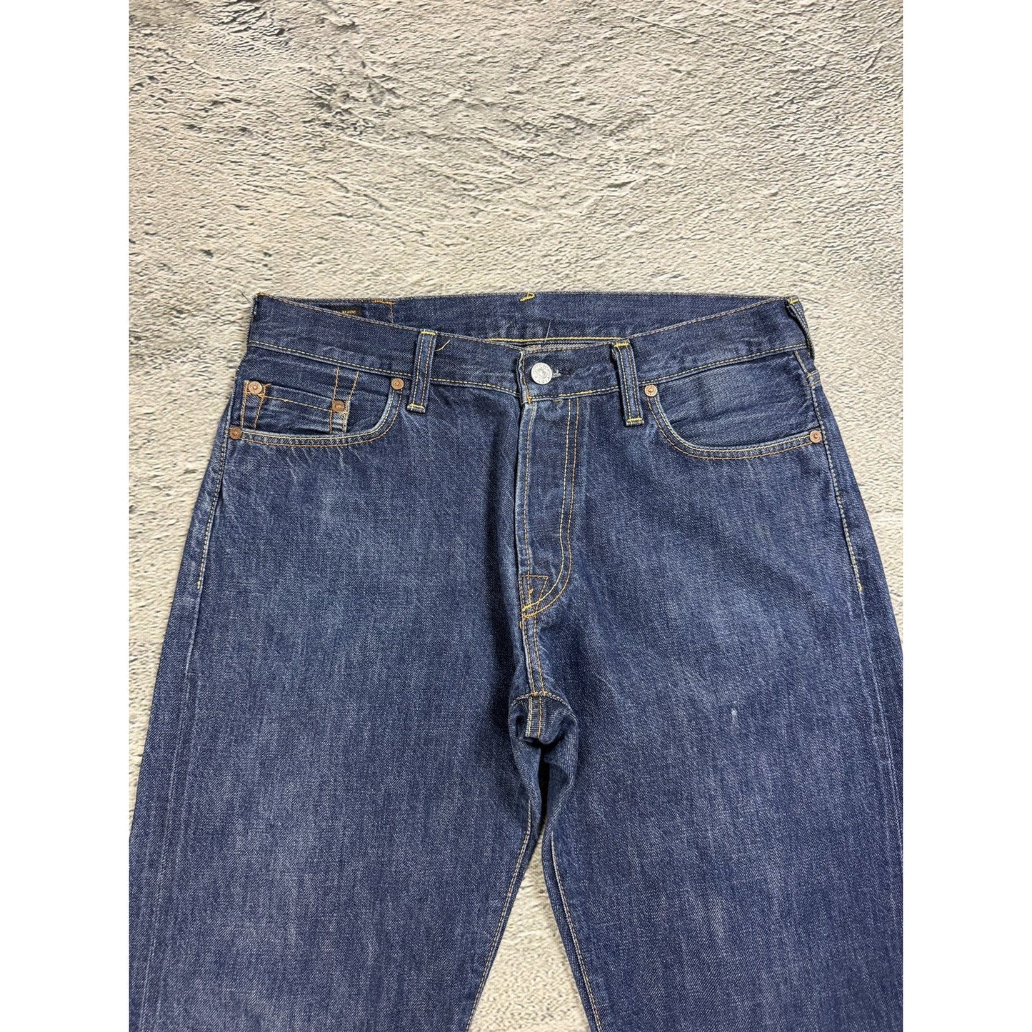 Evisu jeans vintage embroidery seagull logo selvedge