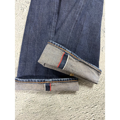 Evisu jeans daicock big logo red selvedge denim