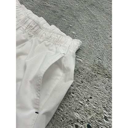 Nike vintage white nylon track pants drill Y2K parachute