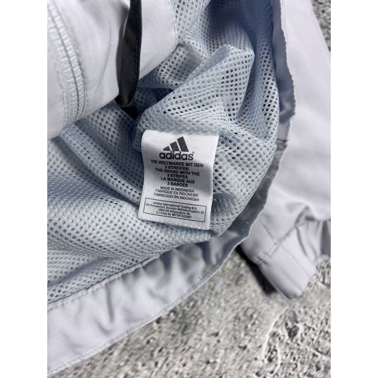 Adidas track jacket vintage grey Y2K zip nylon