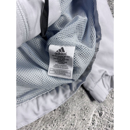 Adidas track jacket vintage grey Y2K zip nylon