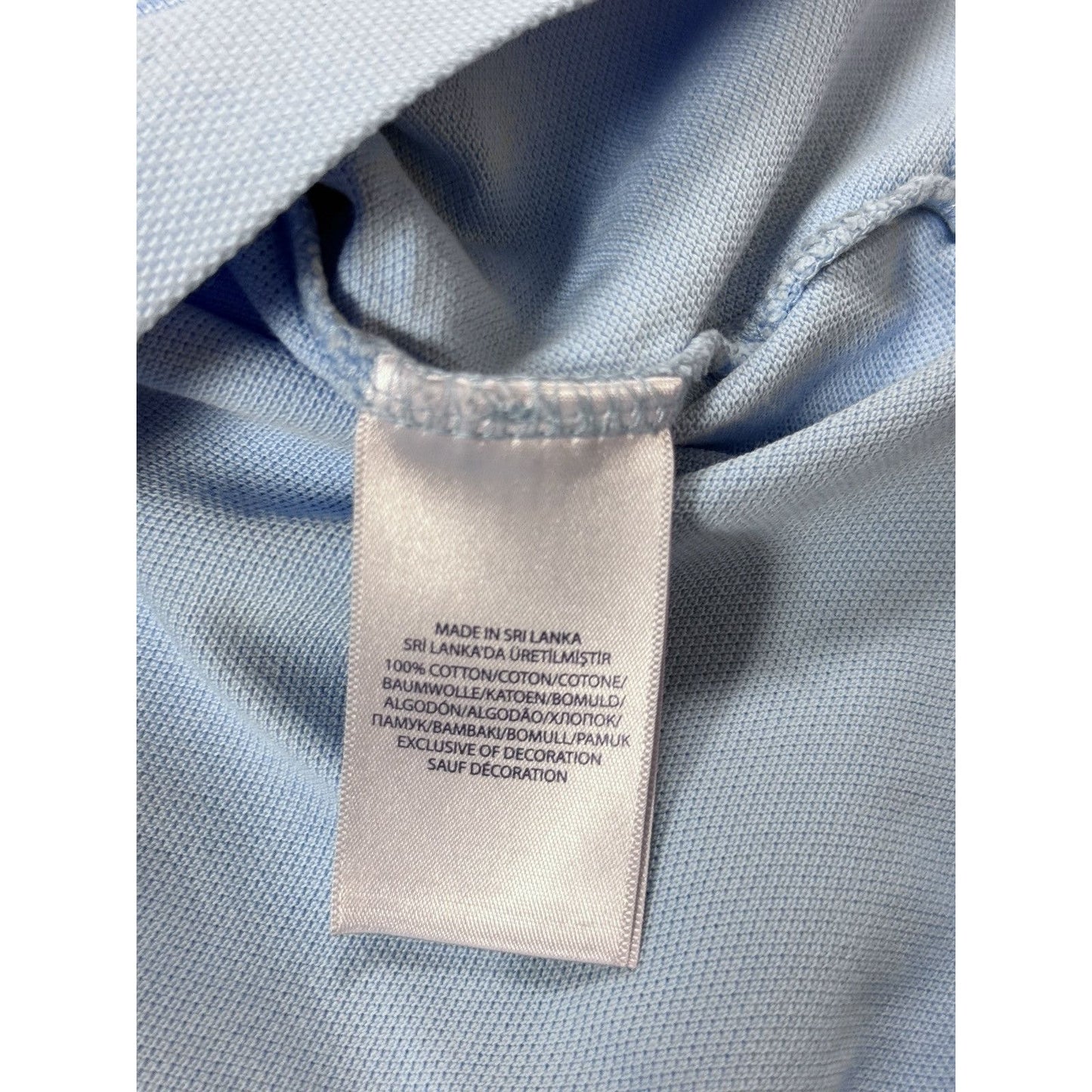 Chief Keef Polo Ralph Lauren T-shirt vintage baby blue white