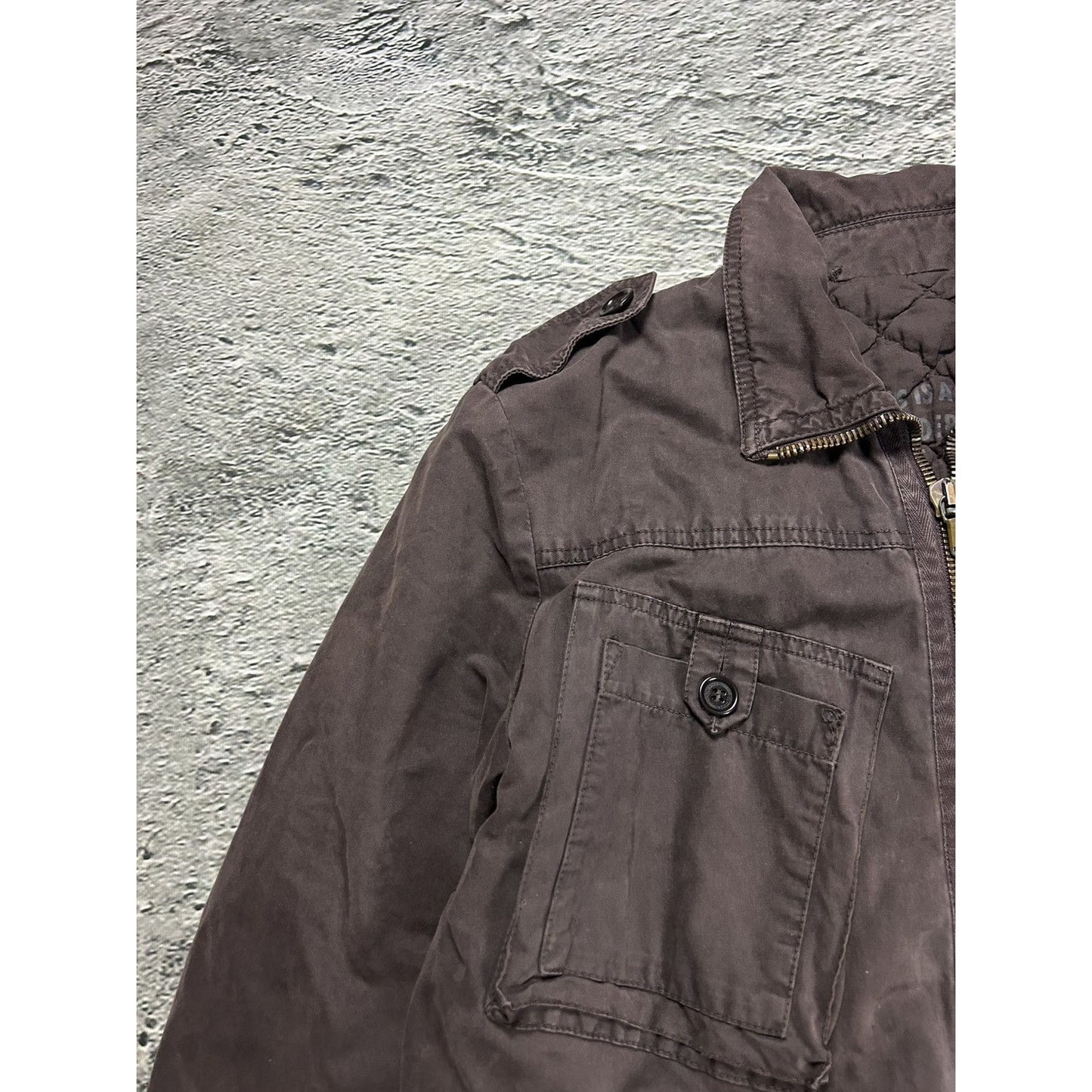 Dolce & Gabbana coat vintage utility miltary brown Y2K