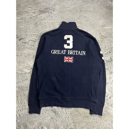 Polo Ralph Lauren Great Britain big pony flag zip sweatshirt