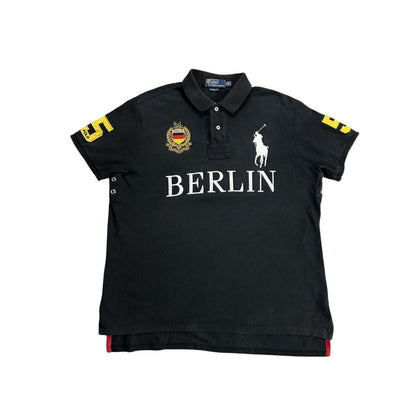 Chief Keef Polo Ralph Lauren Berlin black polo T-shirt