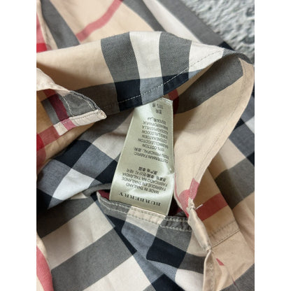 Burberry Brit Nova check monogram long sleeve shirt