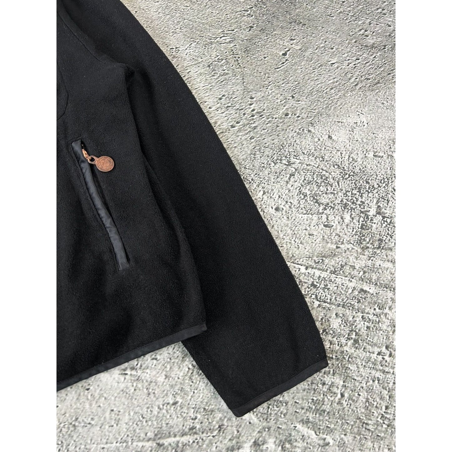 Evisu fleece black vintage big logo seagull multipocket
