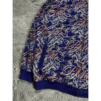 Pelle Pelle track jacket monogram big logo 90s purple Y2K