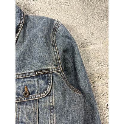 Dolce & Gabbana D&G denim jacket blue Red Lining