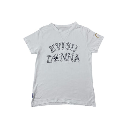 Evisu T-shirt big logo skull white Y2K Donna