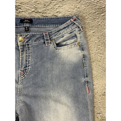 True Religion blue jeans Y2K vintage billie super baggy pink